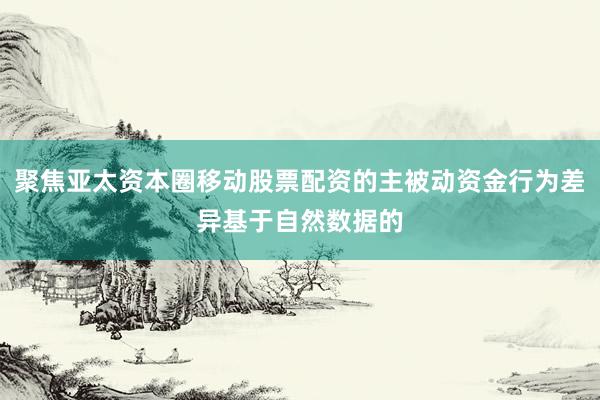 聚焦亚太资本圈移动股票配资的主被动资金行为差异基于自然数据的