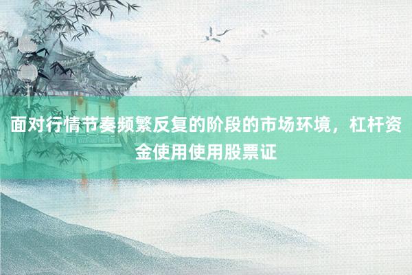 面对行情节奏频繁反复的阶段的市场环境，杠杆资金使用使用股票证