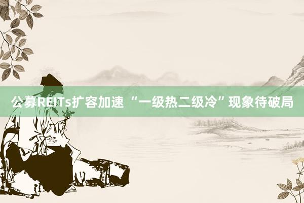 公募REITs扩容加速 “一级热二级冷”现象待破局